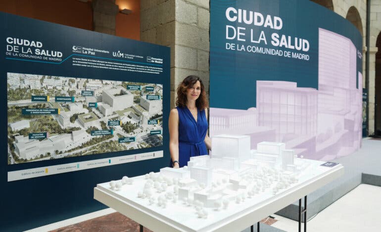 Ayuso presenta la Ciudad de la Salud, el complejo sanitario público más grande de Europa