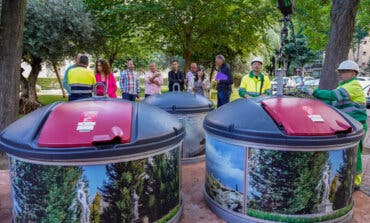 Otras ciudades se interesan por el moderno sistema de contenedores semisoterrados de Torrejón