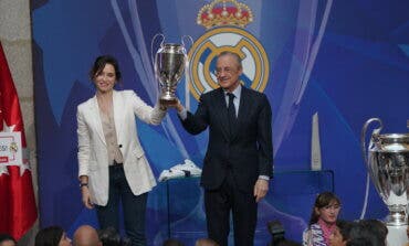 Ayuso recibe al Real Madrid tras su decimoquinta Champions: «El mejor equipo del mundo en el mejor momento de su historia»