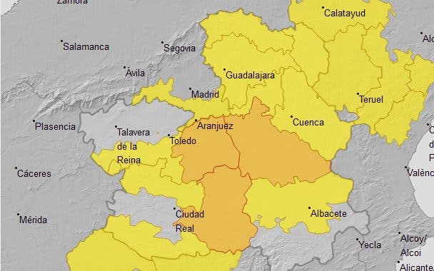 Guadalajara: Activado el METEOCAM en fase de alerta por lluvias y tormentas en toda Castilla-La Mancha