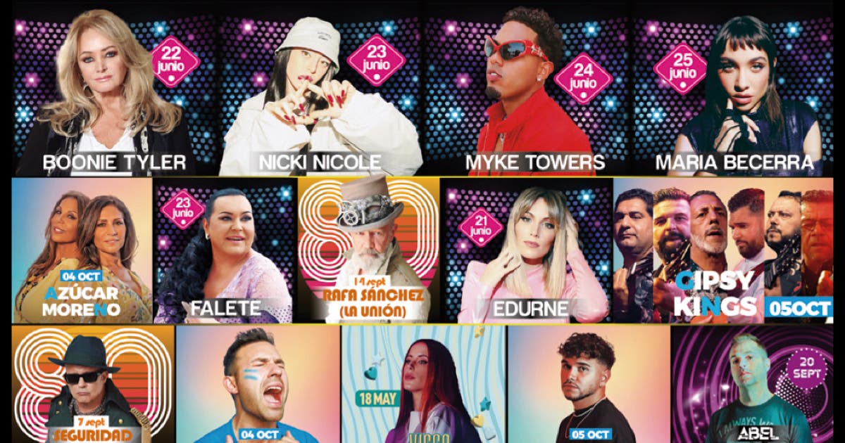 Myke Towers, Azúcar Moreno, Seguridad Social… aquí están todos los conciertos del Torrejón Summer Fest 2024