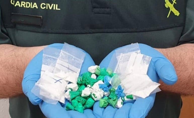 Detenido un conductor en Guadalajara con 28 gramos de cocaína ocultos en una cartera