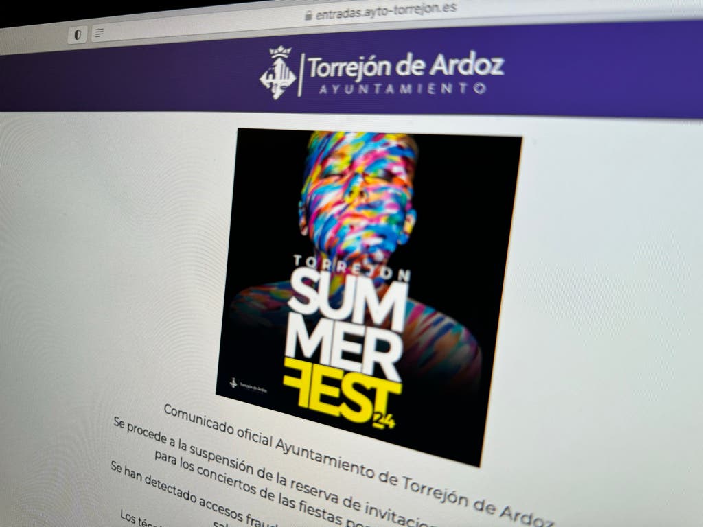 Torrejón suspende la reserva online de invitaciones para los conciertos por un ataque informático