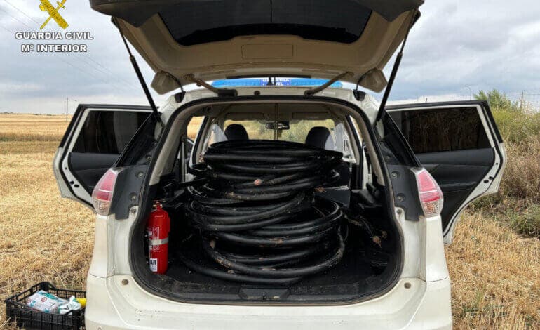 Nuevas detenciones relacionadas con la sustracción de cable del tendido telefónico en Guadalajara