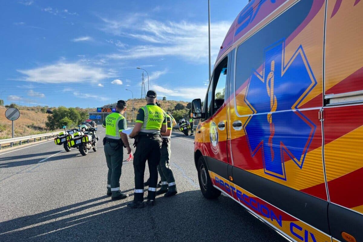 Dos heridos, uno grave, en un accidente múltiple en la M-50, en Vicálvaro