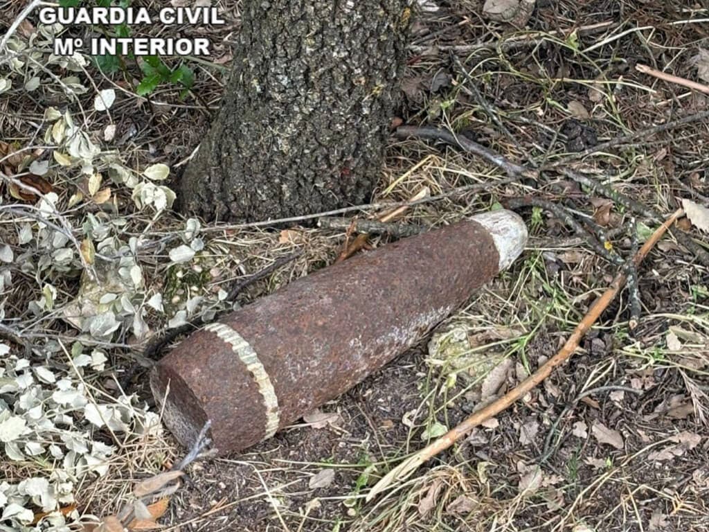 Detonan un proyectil de la Guerra Civil localizado por un ciudadano en un paraje de Guadalajara