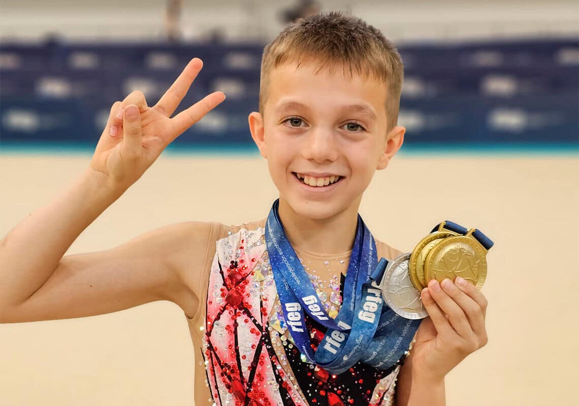 Saúl Rodríguez, el niño de Torrejón que se acaba de proclamar campeón de España de gimnasia rítmica