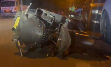 Muere un motorista tras chocar contra una camión estacionado en Villaverde
