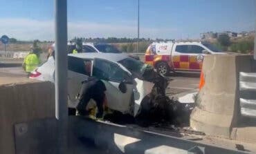 Muere un hombre en un accidente en la R3, a la altura de Vicálvaro