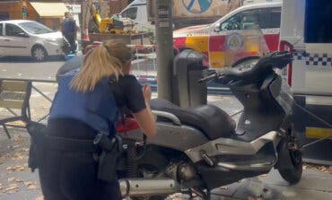Herido grave un motorista tras sufrir una caída en la calle Bravo Murillo de Madrid