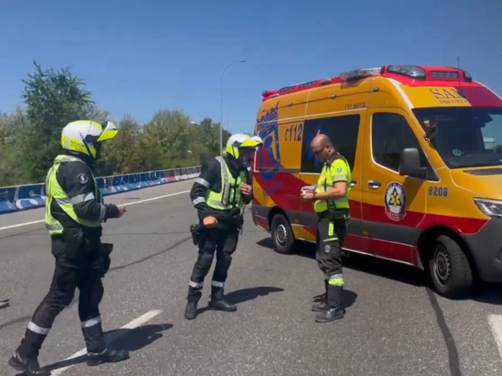 Herida grave una joven de 20 años tras sufrir un accidente de moto en la M-11