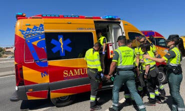 Heridos dos camioneros en un accidente en la A-3