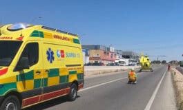 Herido grave un trabajador tras caerle encima una carga de fruta de 300 kilos en Griñón