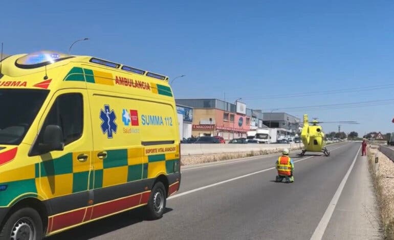 Herido grave un trabajador tras caerle encima una carga de fruta de 300 kilos en Griñón