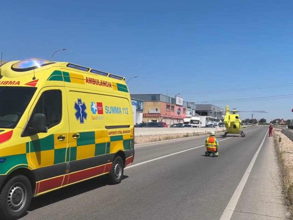 Herido grave un trabajador tras caerle encima una carga de fruta de 300 kilos en Griñón