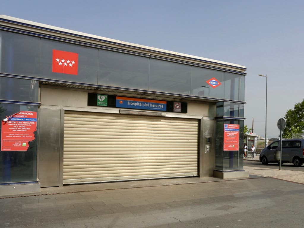 Este sábado comienza el cierre de la línea 7b de Metro desde el Barrio del Puerto de Coslada