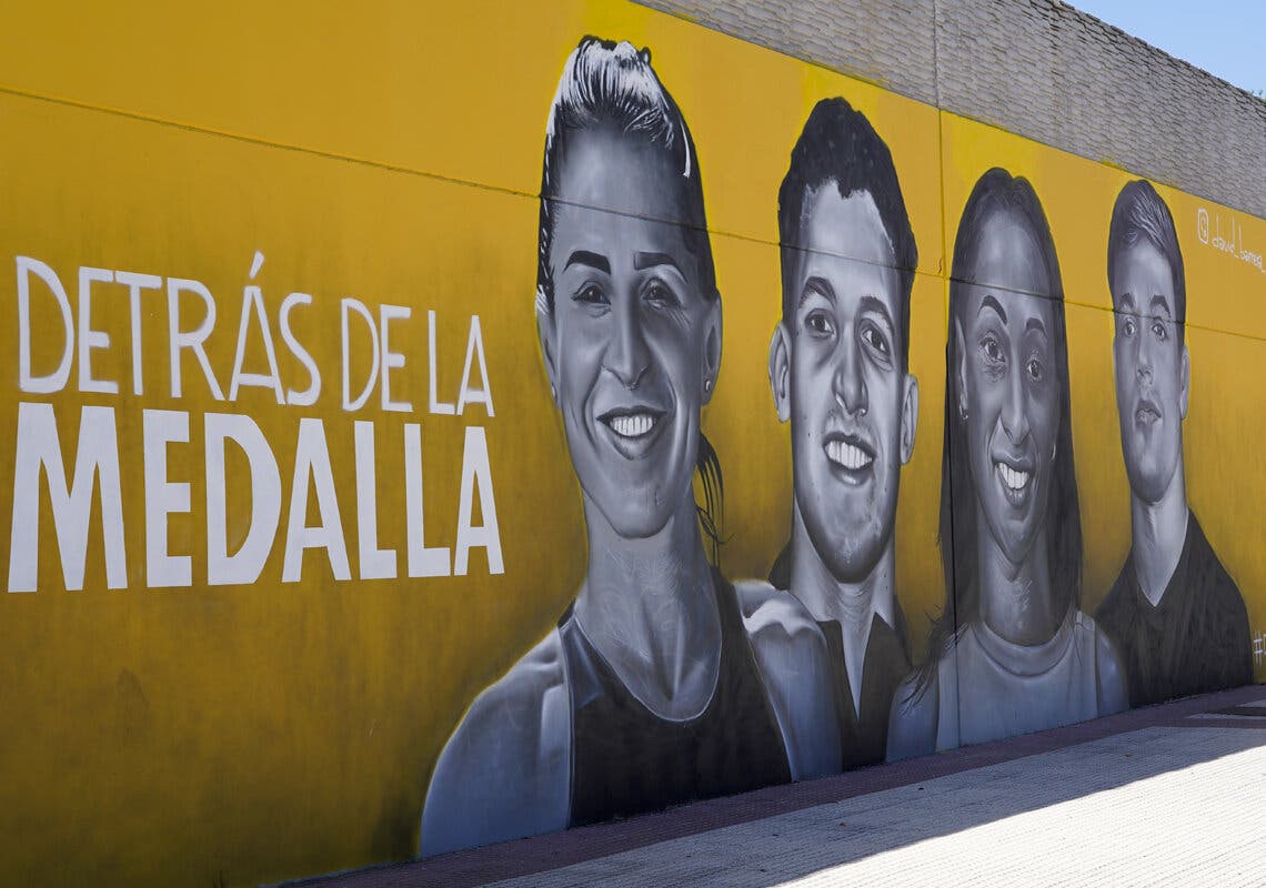 Un mural de Torrejón, protagonista de un documental sobre cuatro deportistas olímpicos