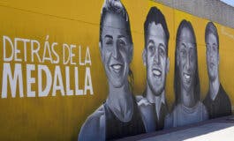 Un mural de Torrejón, protagonista de un documental sobre cuatro deportistas olímpicos