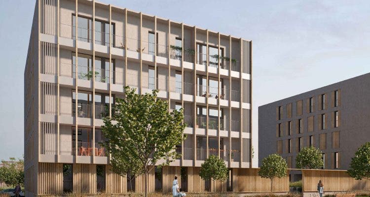 Madrid inicia la construcción del primer edificio de viviendas públicas de madera de la región