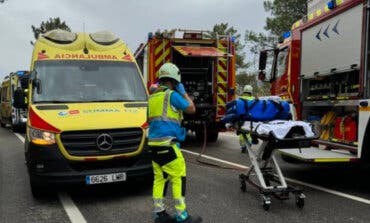Seis heridos, entre ellos dos niños graves, en un choque frontal entre dos vehículos en la M-505
