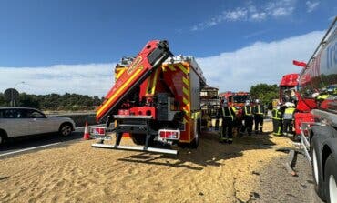 Herido muy grave un camionero de 46 años en un accidente en la A-1 