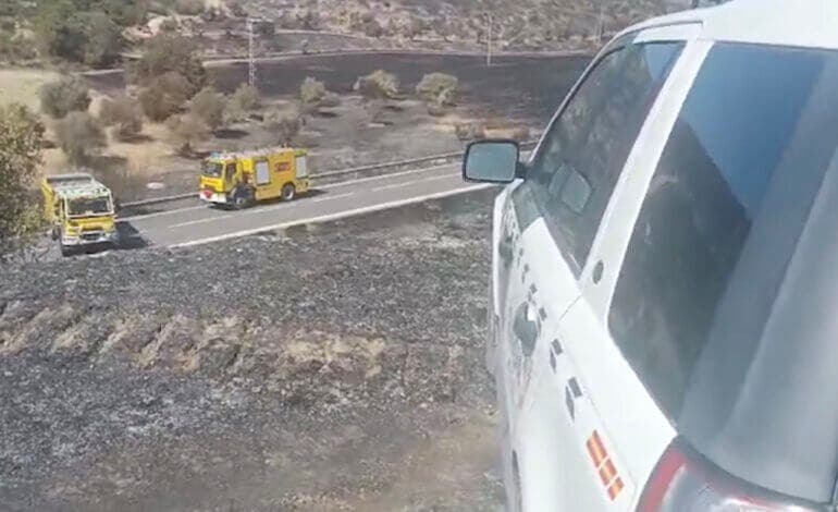 Cuatro investigados por el incendio de Loeches que comenzó por la chispa de una cosechadora