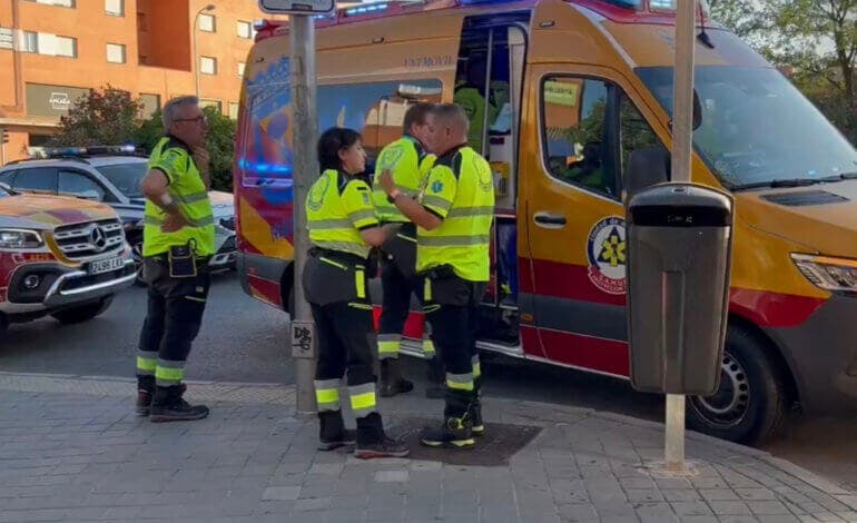 En estado grave un hombre tras sufrir un golpe de calor en plena calle en Madrid