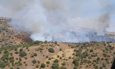 Un incendio forestal en El Molar obliga a confinar la localidad de Pedrezuela
