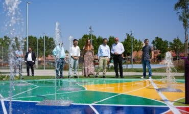 La Comunidad de Madrid renueva las zonas de ocio de Villalbilla con toboganes, fuentes, skate park y una pista para bicicletas BM