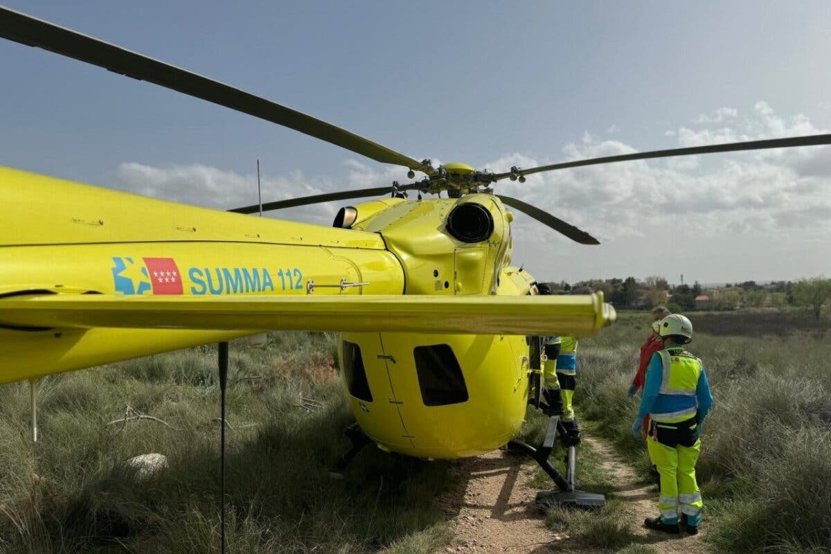 En estado grave un ciclista de 40 años tras sufrir una caída en Cercedilla