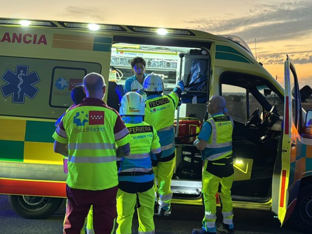 Herido grave un bebé de 14 días en un choque frontal entre dos vehículos en la M-600