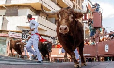 Diez heridos en el tercer encierro de las Fiestas de Sanse