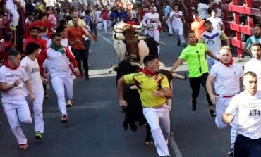 Rapidísimo y limpio cuarto encierro de las Fiestas de Sanse