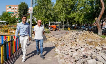 Torrejón renueva las aceras de la Avenida de Madrid y del Paseo de la Chopera