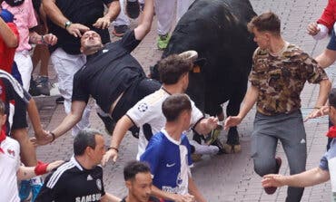 El sexto encierro de las Fiestas de Sanse deja nueve heridos, tres graves