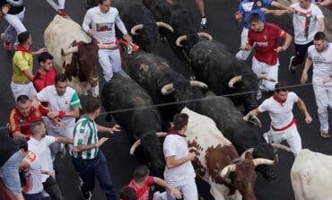 Nueve heridos en el penúltimo encierro de las Fiestas de Sanse, el más rápido hasta ahora