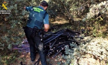 Dos detenidos en Guadalajara por robar una tonelada de cable de cobre del tendido telefónico