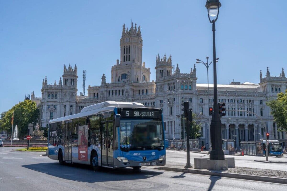 Autobuses gratuitos en Madrid este lunes y los días 9 y 10 de septiembre 