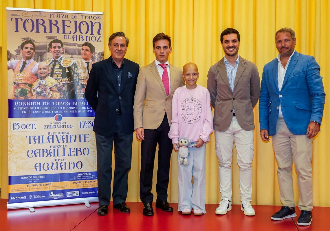 Talavante, Gonzalo Caballero y Pablo Aguado: Torrejón acoge una corrida benéfica contra el cáncer infantil