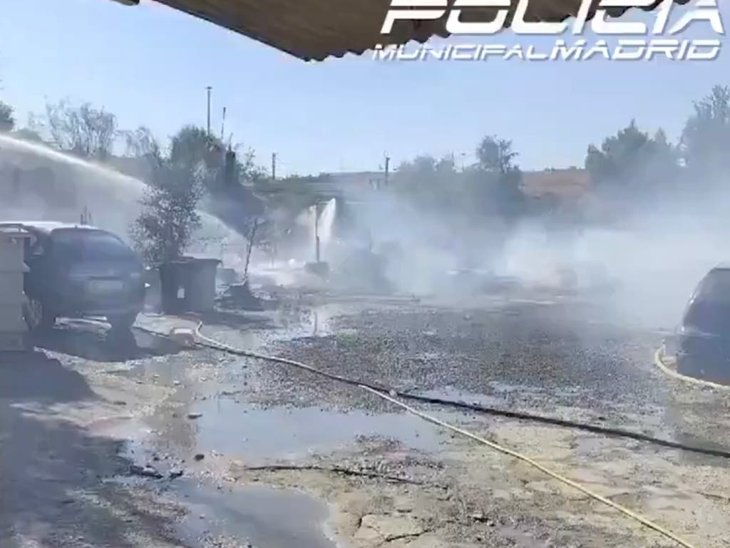 Descubren una plantación de marihuana en la Cañada Real tras un incendio 