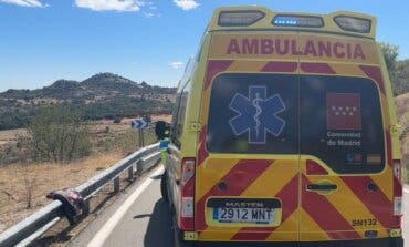 Cuatro heridos, dos graves, en un choque entre dos motos en la M-521