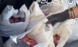 Intervienen en el maletero de un coche 70 kilos de carne sin refrigerar que iba a ser entregada en un restaurante en Madrid 