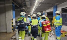 Herido grave un trabajador en Madrid tras ser golpeado por un contrapeso metálico de varias toneladas