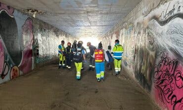 Herido grave un ciclista tras caer desde una altura de seis metros a un túnel en el cruce de la M-502 y la M-511