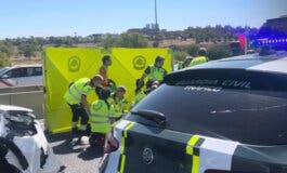 Muy grave un motorista de 76 años tras sufrir un accidente en la M-40