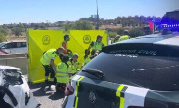 Muy grave un motorista de 76 años tras sufrir un accidente en la M-40