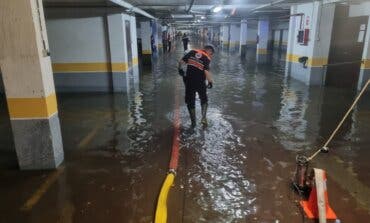 La tormenta provoca una veintena de incidencias por inundaciones en Guadalajara 