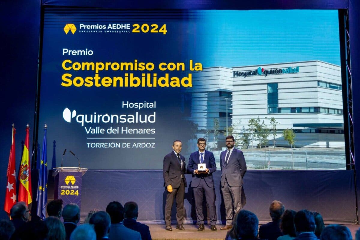 El Hospital Quirónsalud Valle del Henares, premiado por su compromiso con el medio ambiente