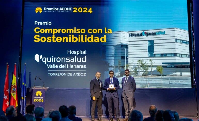 El Hospital Quirónsalud Valle del Henares, premiado por su compromiso con el medio ambiente