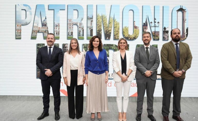 Ayuso presenta una nueva campaña para atraer turistas a Alcalá, Aranjuez y San Lorenzo de Escorial
